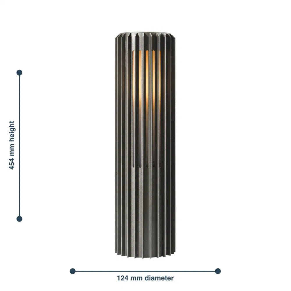 Nordlux  Aludra 2118028250   IP44 Coastal 45cm Outdoor Bollard Post Light Anthracite