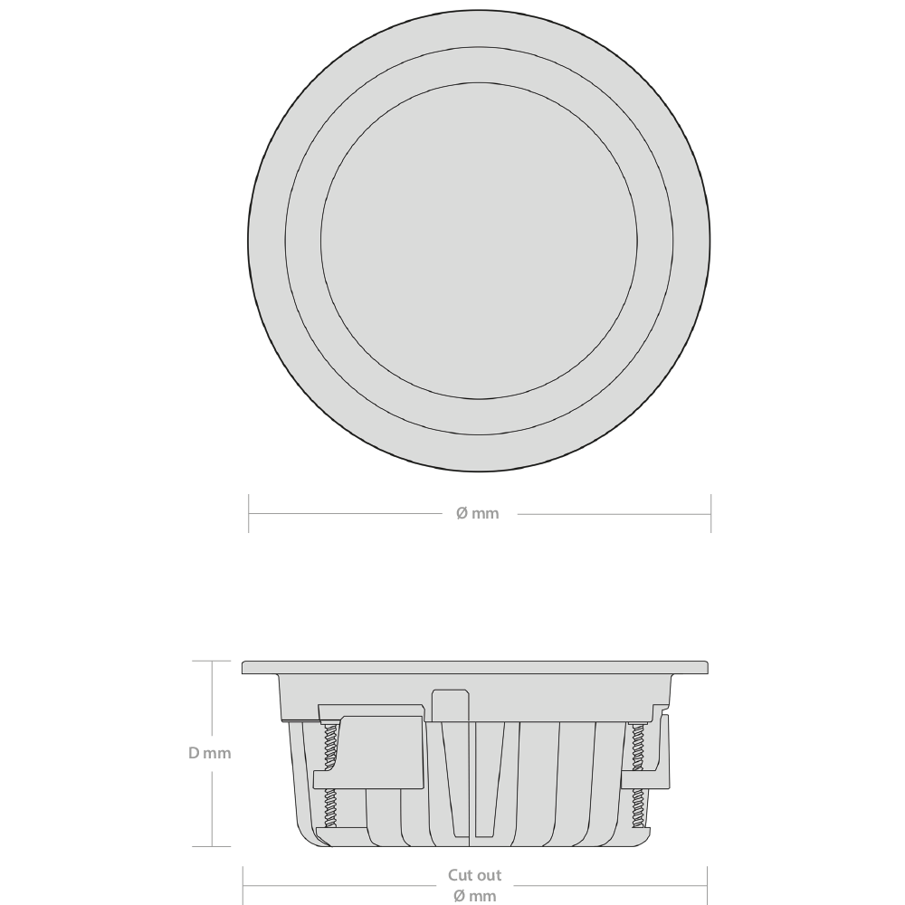 Venus Downlight 1700mm 2000lm 4000K